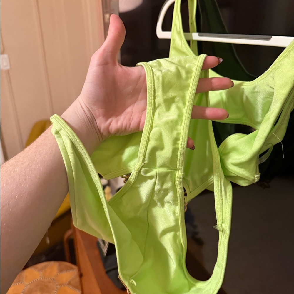 Cult Gaia Neon Green One Piece Swimsuit - Picture 6 of 6